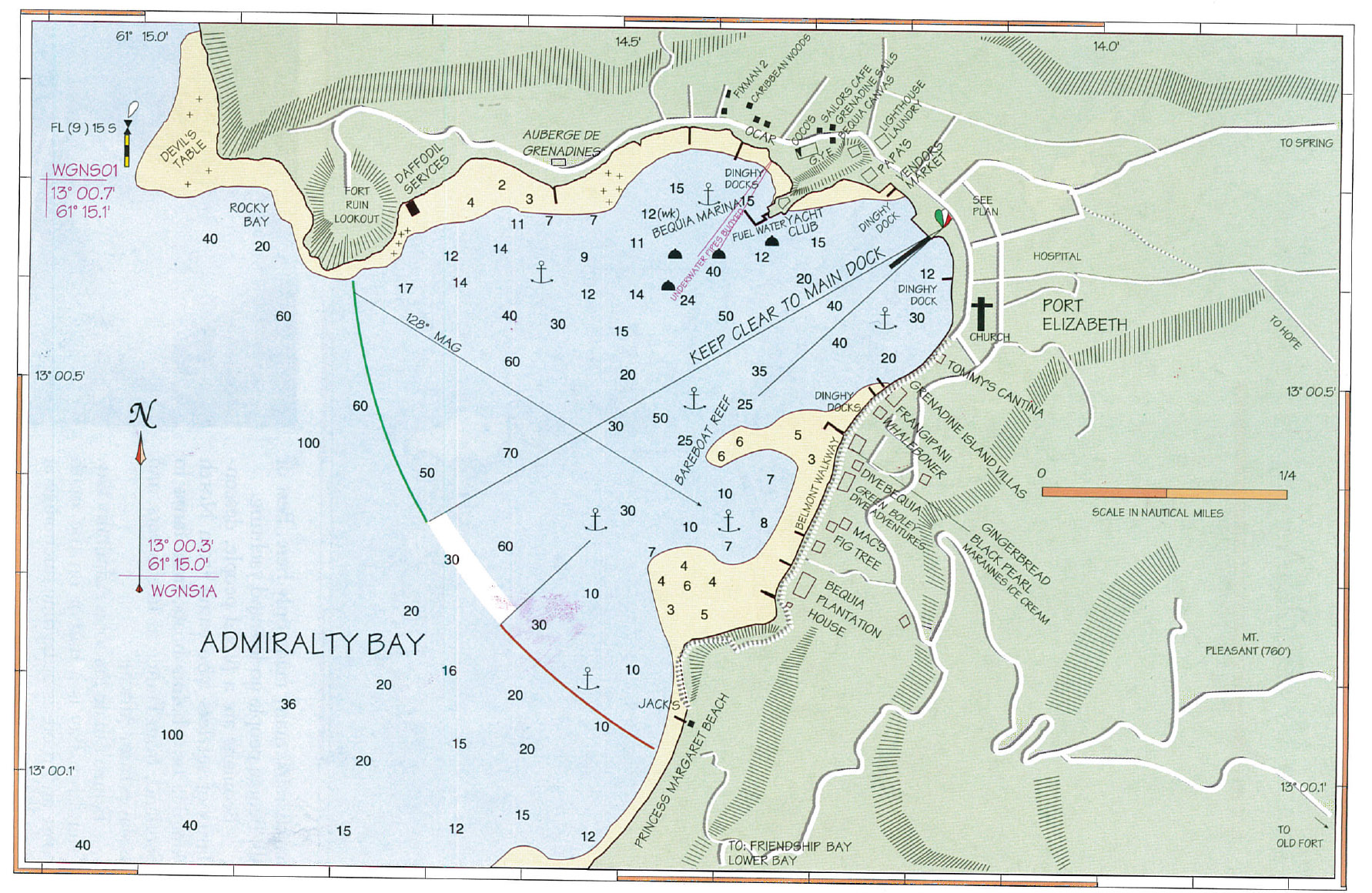 Admirality Bay Map