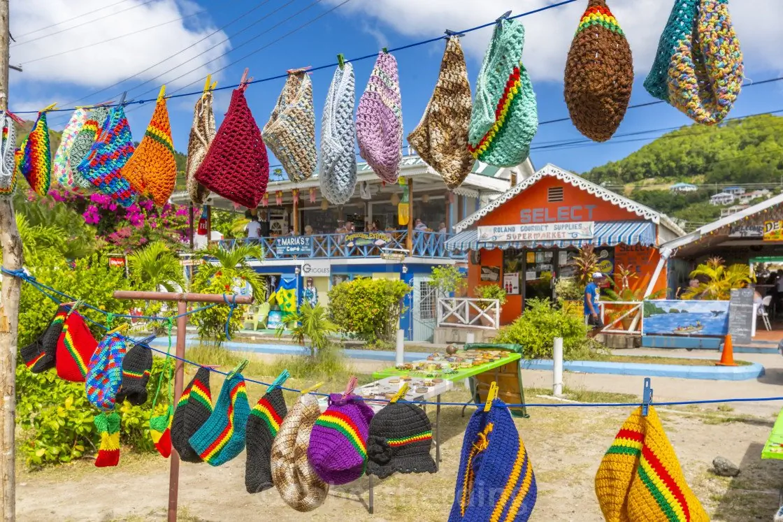 Town view of Port Elizabeth, Bequia.