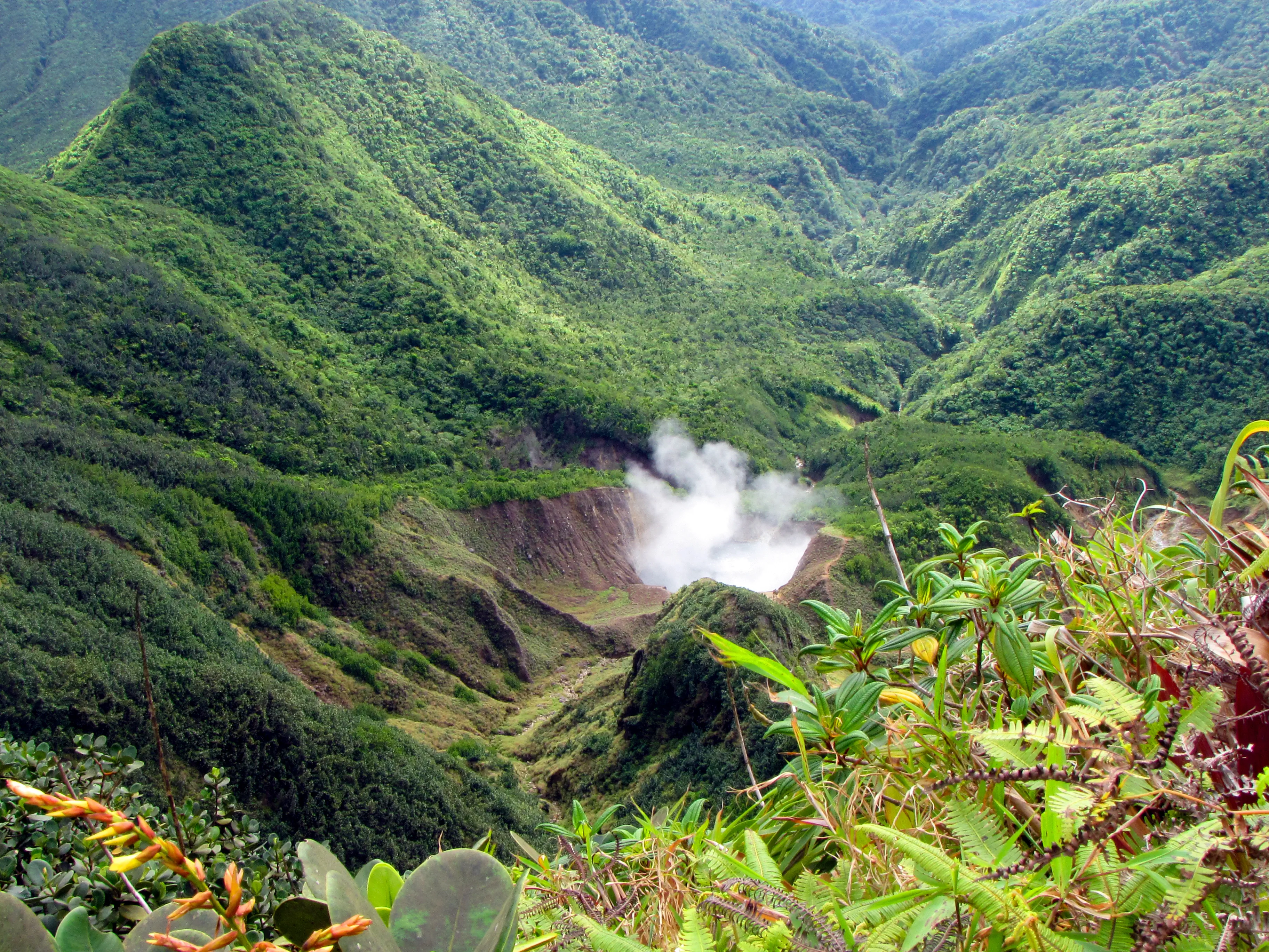 Valley of desolation (boiling lake hike, Dominica)