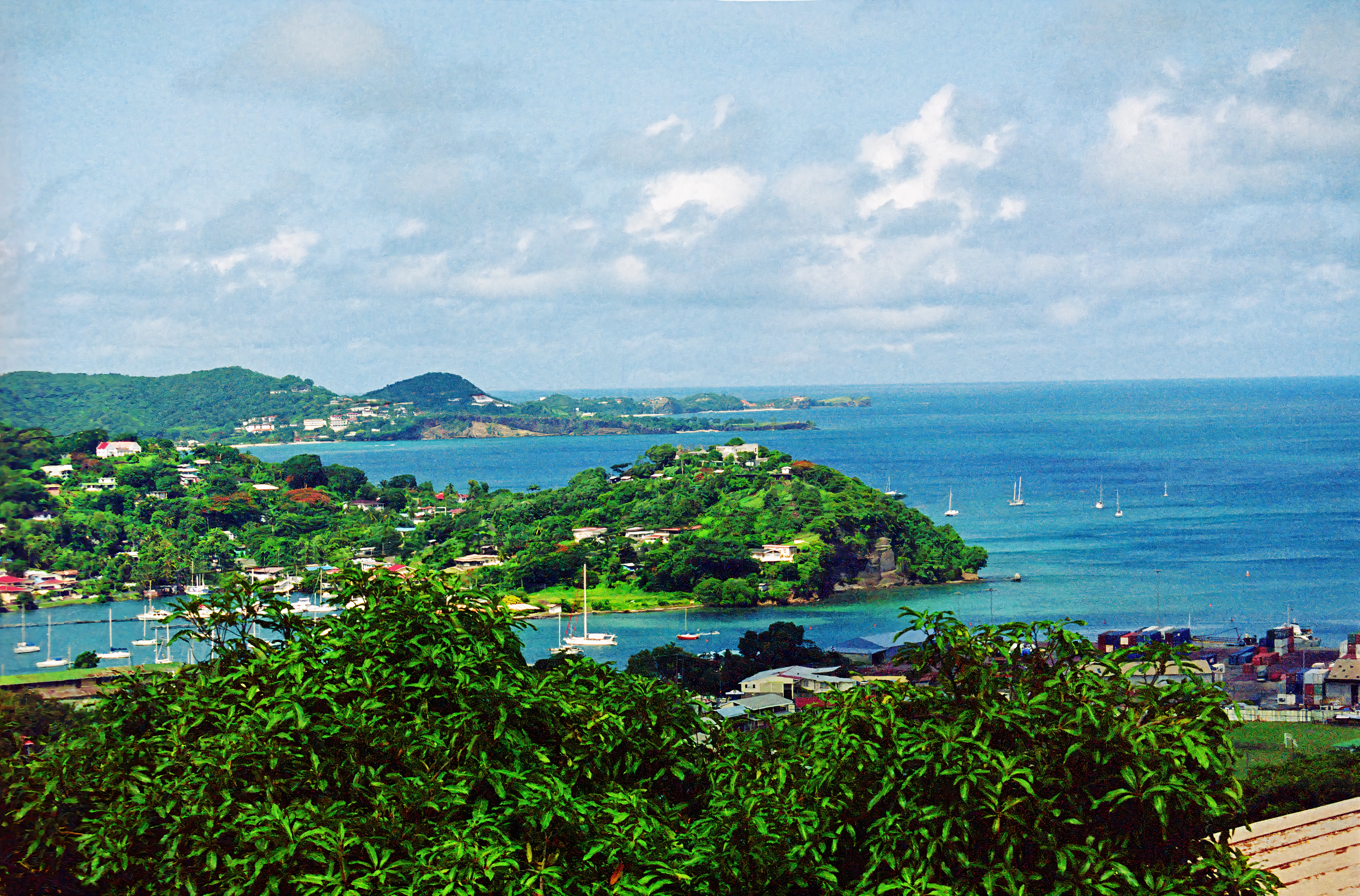 An anchorage in Grenada