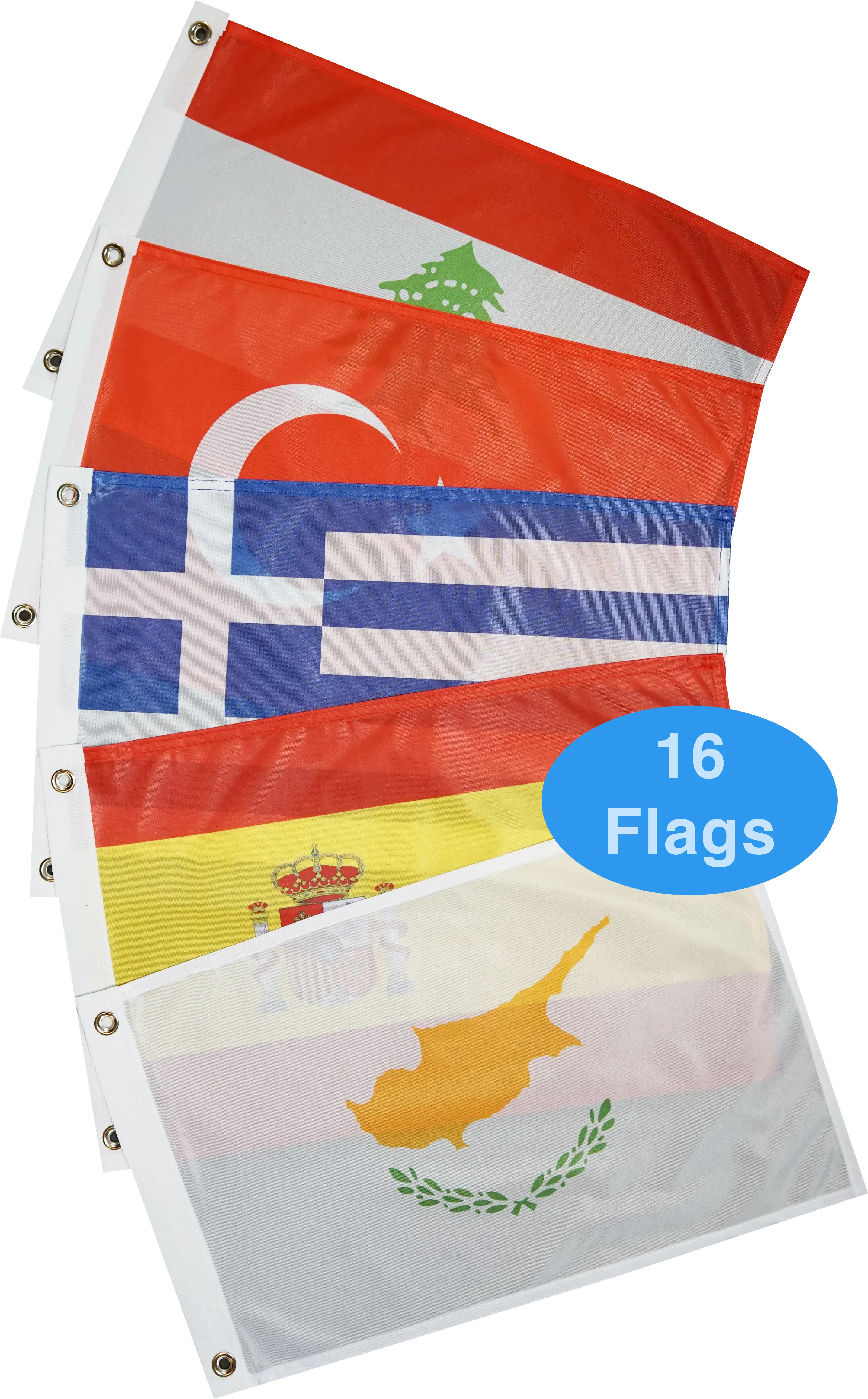 Mediterranean Sea Courtesy Flags