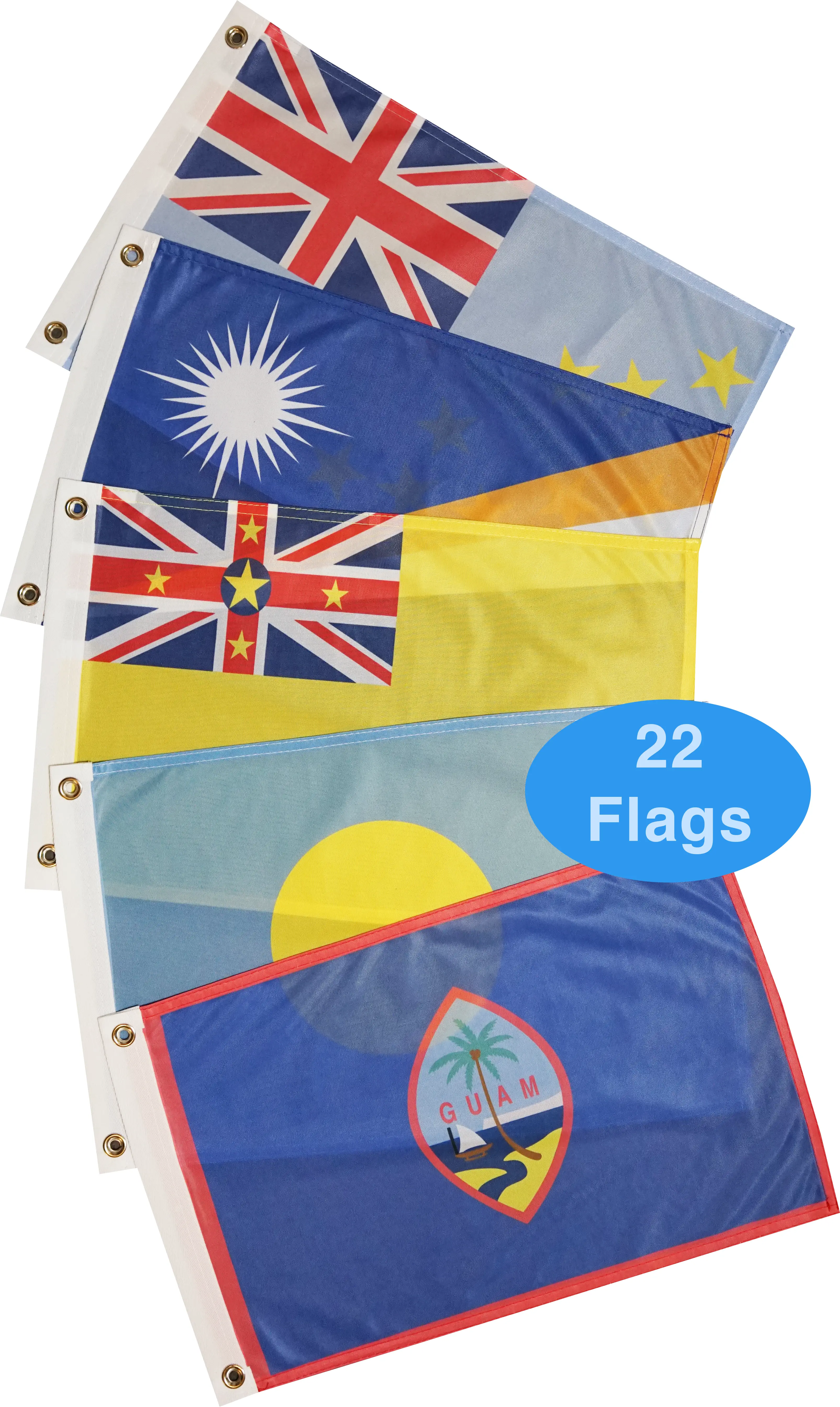 Pacific Ocean Courtesy Flags