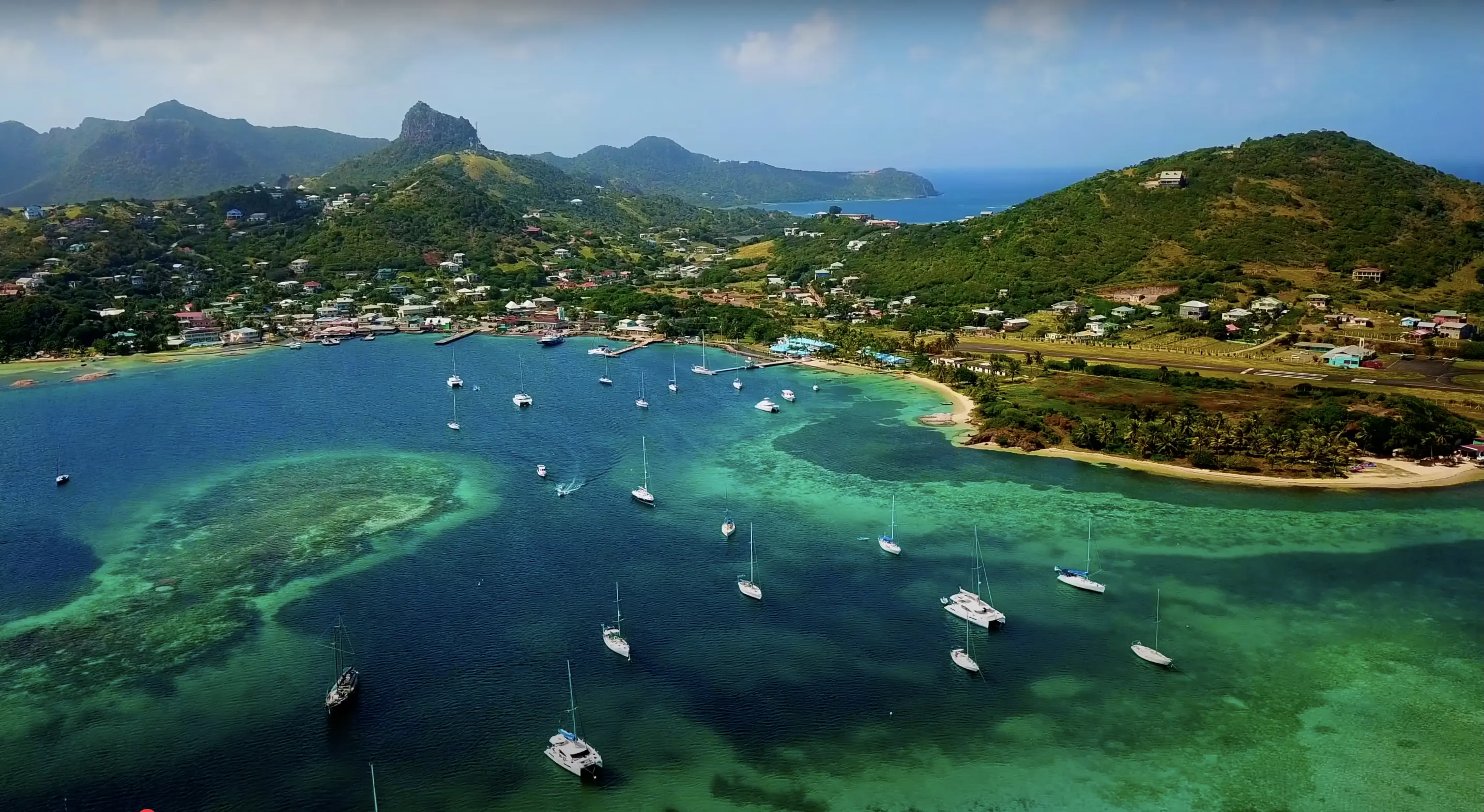 Drone footage of Clifton anchorage